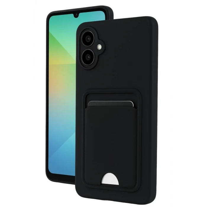Newface Samsung Galaxy A07 4G Kelvin Kartvizitli Silikon - Siyah