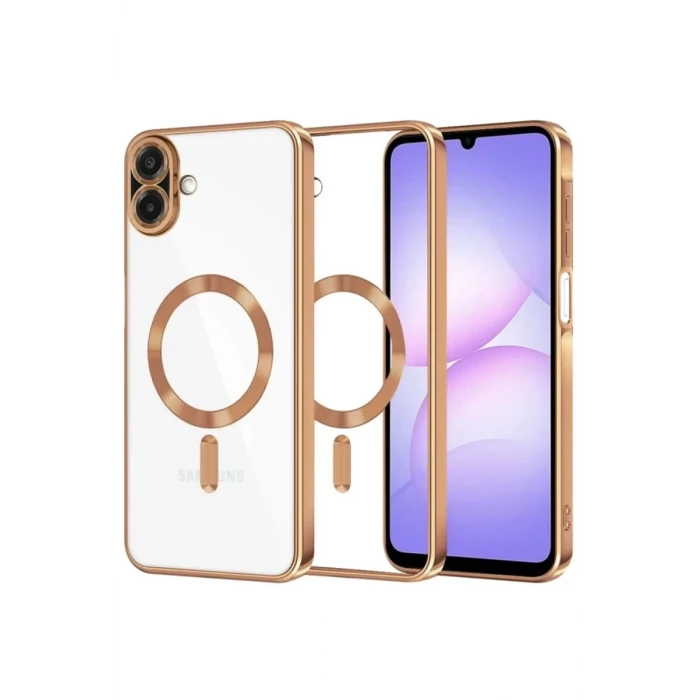 Newface Samsung Galaxy A07 4G Kross Magneticsafe Kapak - Çöl Titanyum