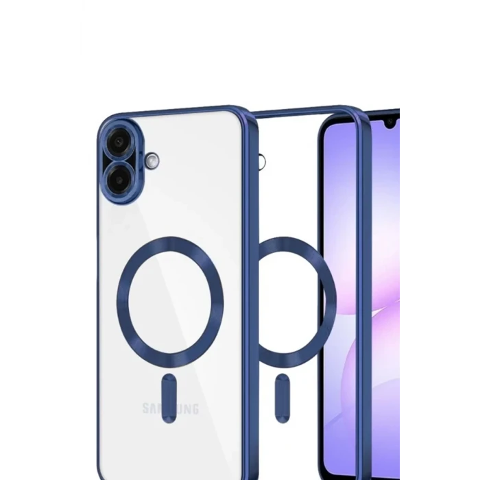 Newface Samsung Galaxy A07 4G Kross Magneticsafe Kapak - Lacivert
