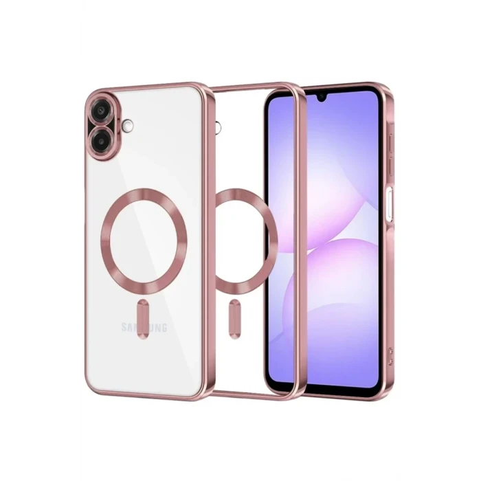 Newface Samsung Galaxy A07 4G Kross Magneticsafe Kapak - Rose