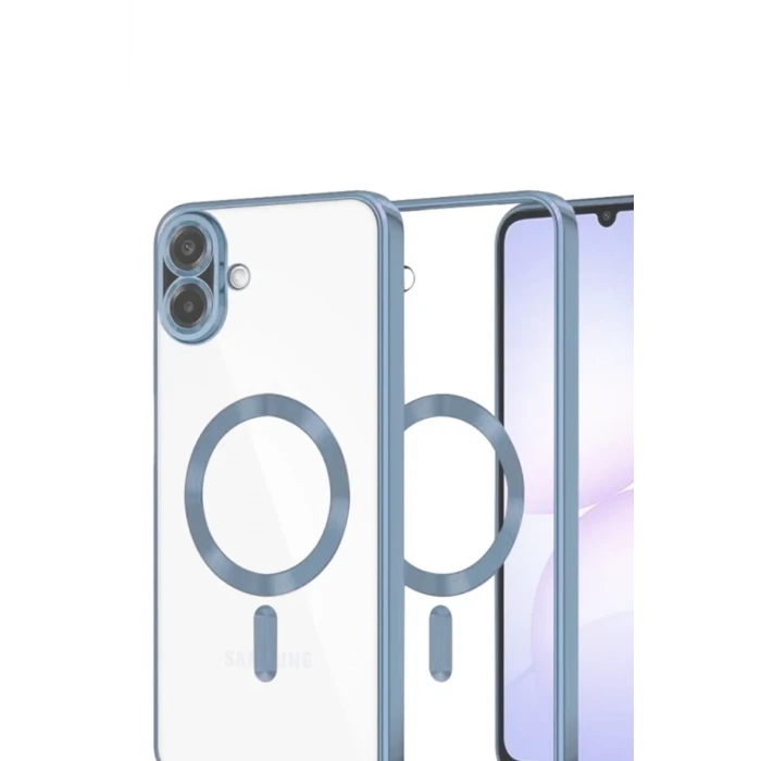 Newface Samsung Galaxy A07 4G Kross Magneticsafe Kapak - Sierra Blue
