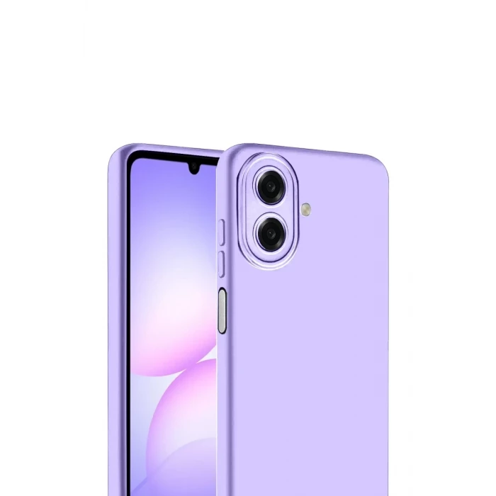 Newface Samsung Galaxy A07 4G Nano içi Kadife Silikon - Lila