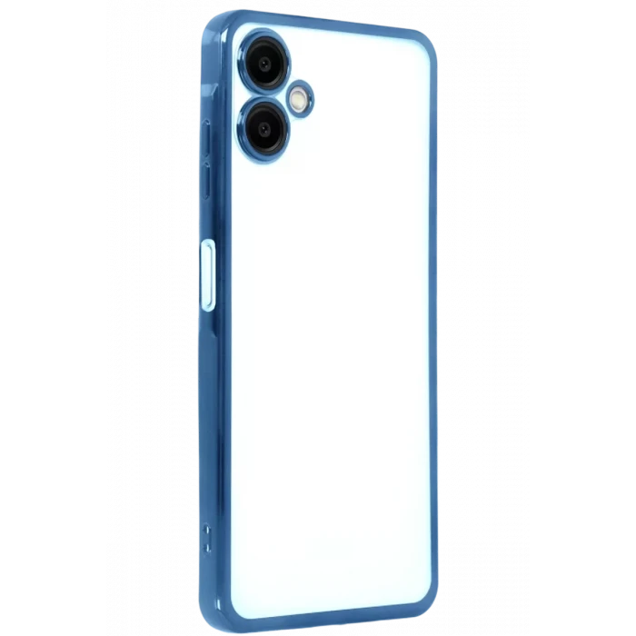 Newface Samsung Galaxy A07 4G Razer Lensli Silikon - Açık Mavi