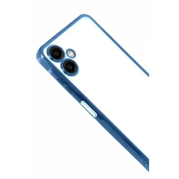Newface Samsung Galaxy A07 4G Razer Lensli Silikon - Açık Mavi