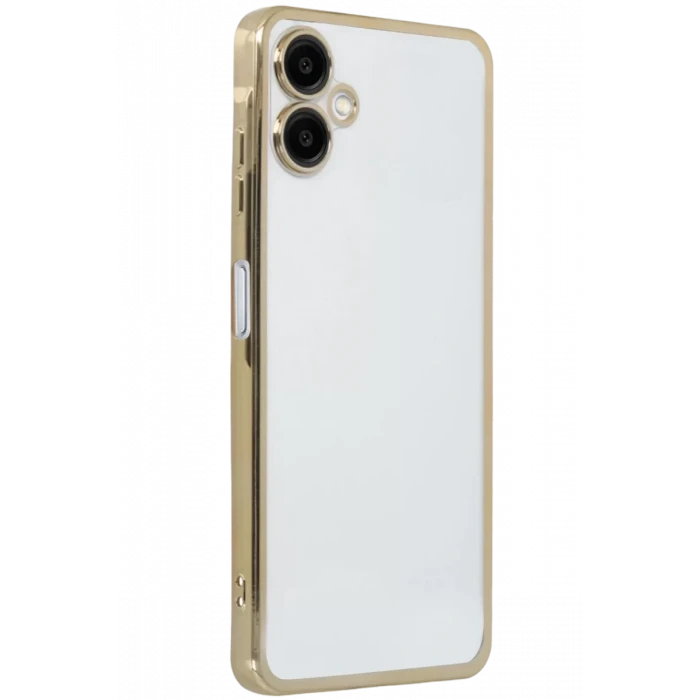 Newface Samsung Galaxy A07 4G Razer Lensli Silikon - Gold