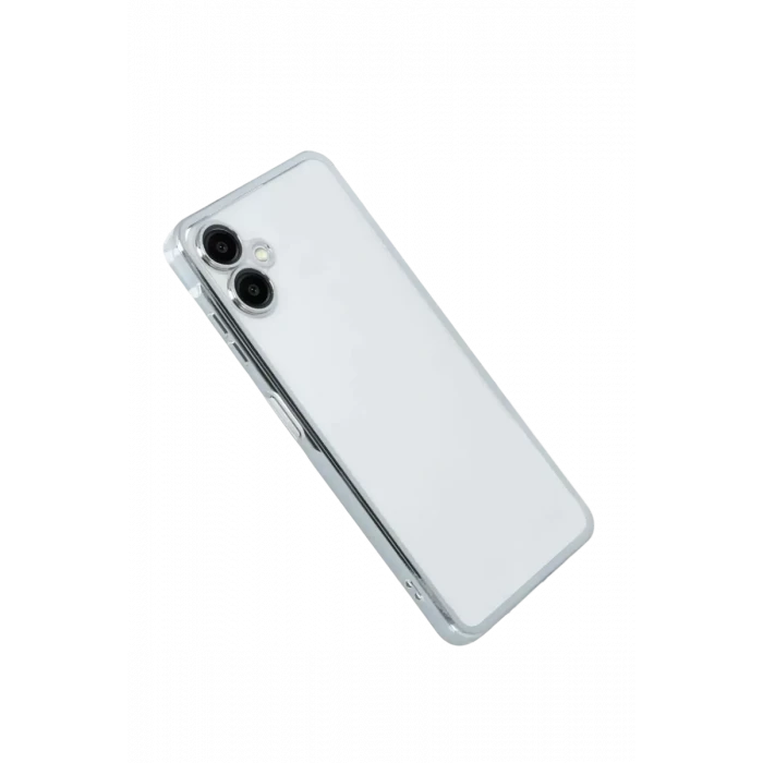 Newface Samsung Galaxy A07 4G Razer Lensli Silikon - Gümüş