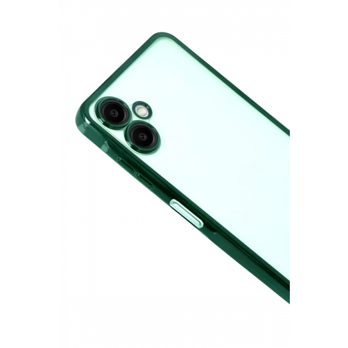 Newface Samsung Galaxy A07 4G Razer Lensli Silikon - Yeşil
