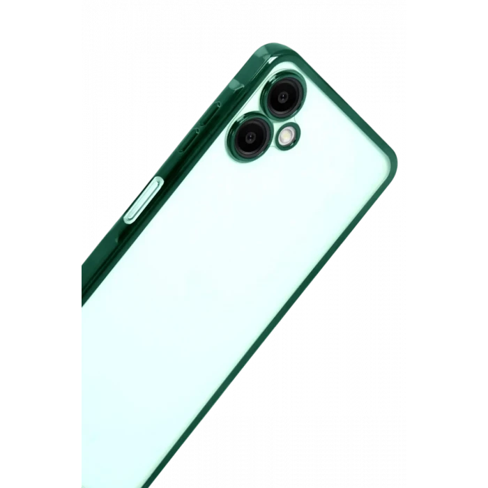 Newface Samsung Galaxy A07 4G Razer Lensli Silikon - Yeşil
