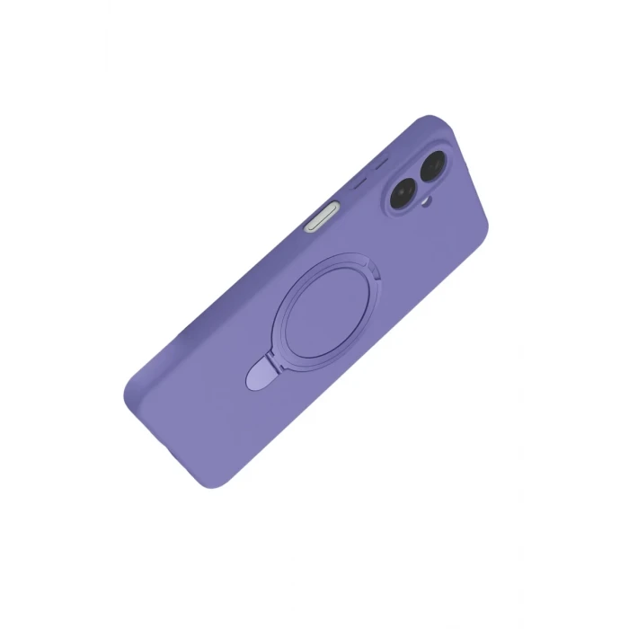 Newface Samsung Galaxy A07 4G Regal Magsafe Standlı Kapak - Lila