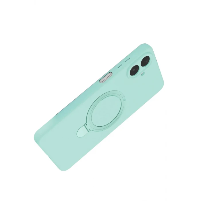 Newface Samsung Galaxy A07 4G Regal Magsafe Standlı Kapak - Su Yeşili