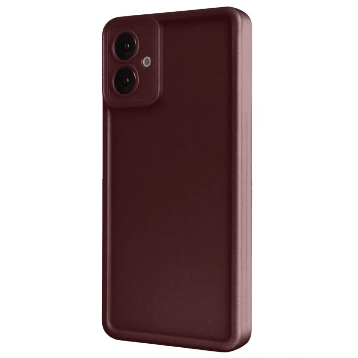 Newface Samsung Galaxy A07 4G Viera Silikon - Bordo