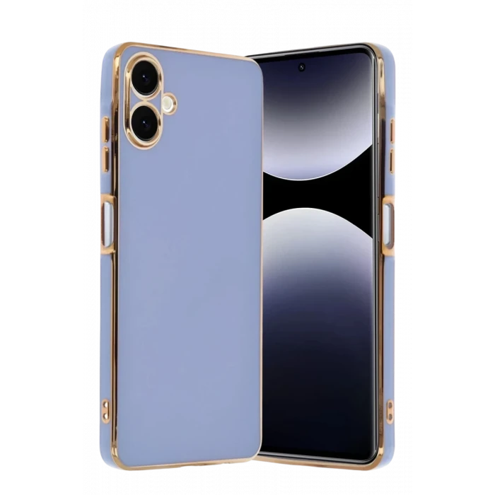 Newface Samsung Galaxy A07 4G Volet Silikon - Mavi