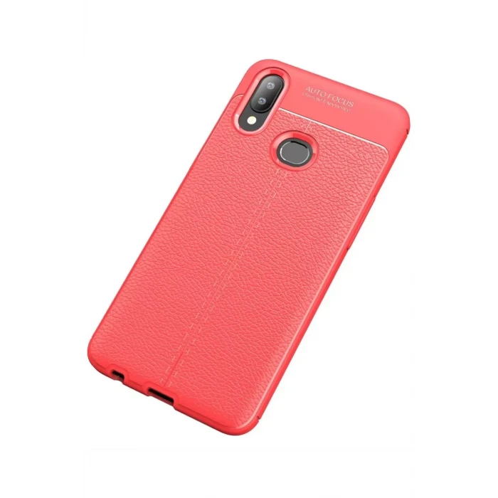 Newface Samsung Galaxy A10S Kılıf Auto Focus Kapak - Kırmızı