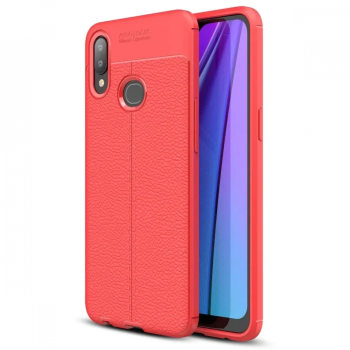 Newface Samsung Galaxy A10S Kılıf Auto Focus Kapak - Kırmızı