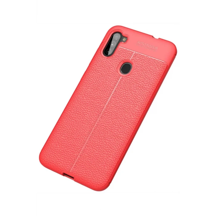 Newface Samsung Galaxy A11 Kılıf Auto Focus Kapak - Kırmızı