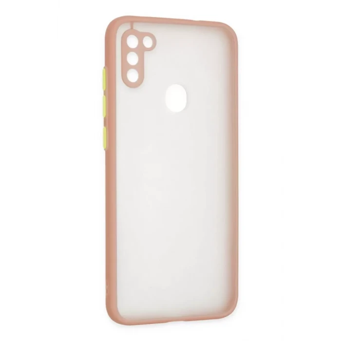 Newface Samsung Galaxy A11 Kılıf Montreal Silikon Kapak - Pembe