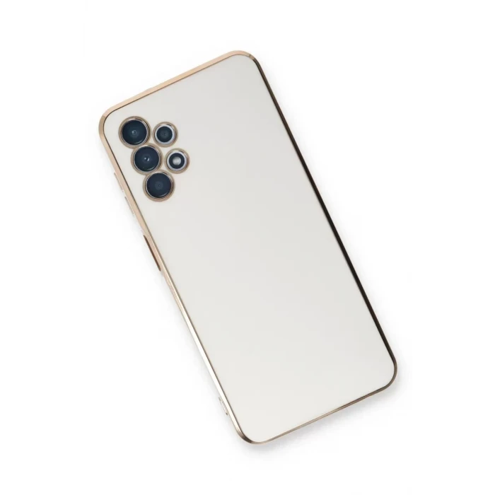 Newface Samsung Galaxy A13 4G Kılıf Volet Silikon - Beyaz