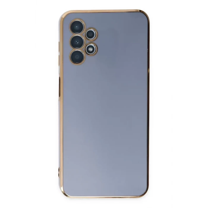 Newface Samsung Galaxy A13 4G Kılıf Volet Silikon - Mavi