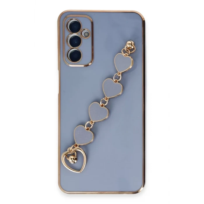 Newface Samsung Galaxy A14 4G Kılıf Esila Silikon - Gri