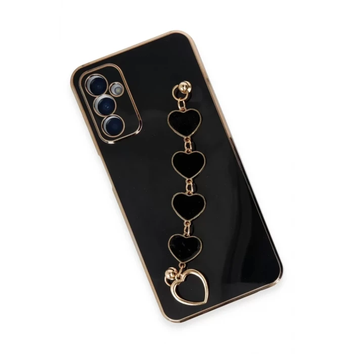 Newface Samsung Galaxy A14 4G Kılıf Esila Silikon - Siyah