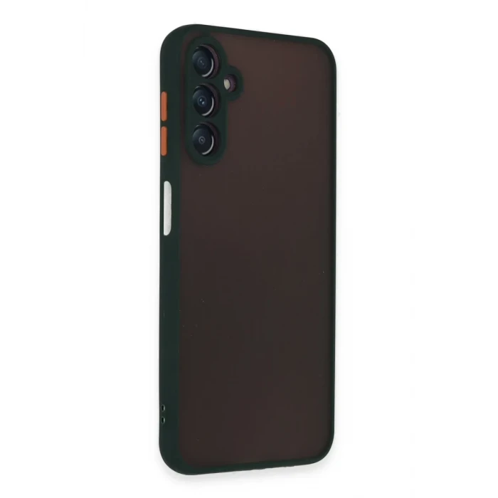 Newface Samsung Galaxy A14 4G Kılıf Montreal Silikon Kapak - Yeşil