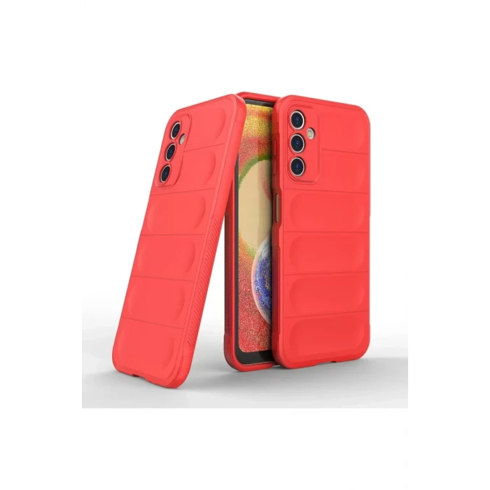 Newface Samsung Galaxy A14 4G Kılıf Optimum Silikon - Kırmızı