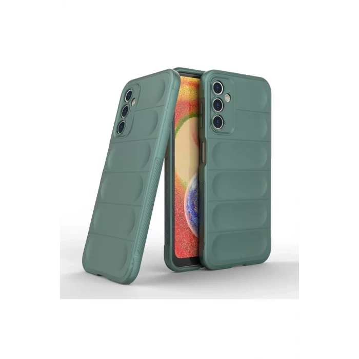 Newface Samsung Galaxy A14 4G Kılıf Optimum Silikon - Koyu Yeşil