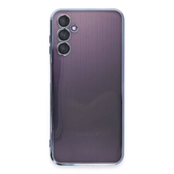 Newface Samsung Galaxy A14 4G Kılıf Razer Lensli Silikon - Açık Mavi