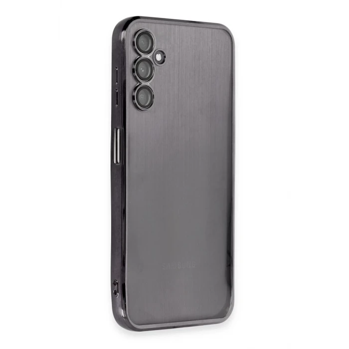 Newface Samsung Galaxy A14 4G Kılıf Razer Lensli Silikon - Siyah