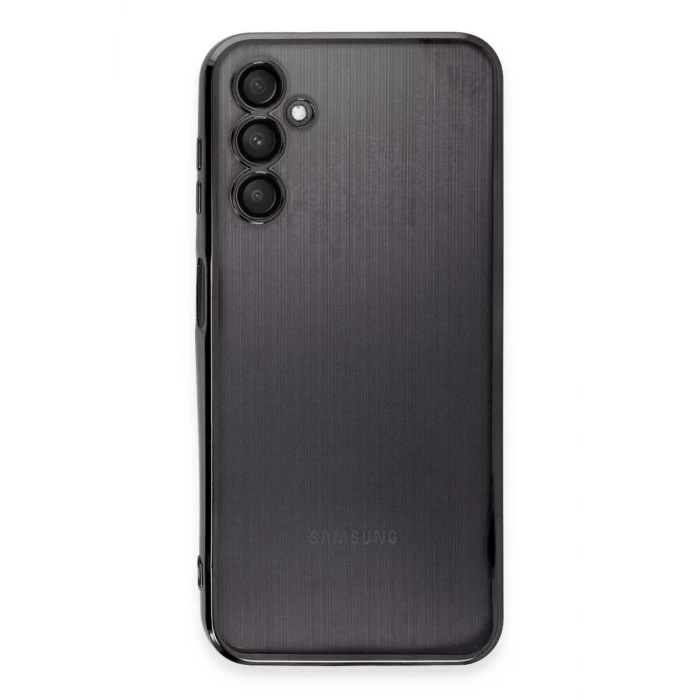 Newface Samsung Galaxy A14 4G Kılıf Razer Lensli Silikon - Siyah
