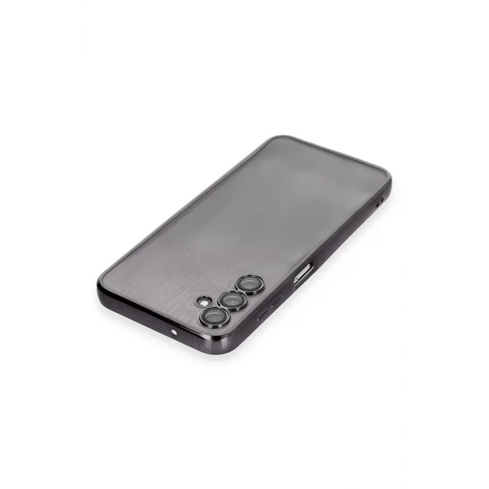 Newface Samsung Galaxy A14 4G Kılıf Razer Lensli Silikon - Siyah