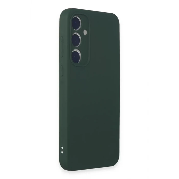Newface Samsung Galaxy A15 4G Kılıf First Silikon - Koyu Yeşil