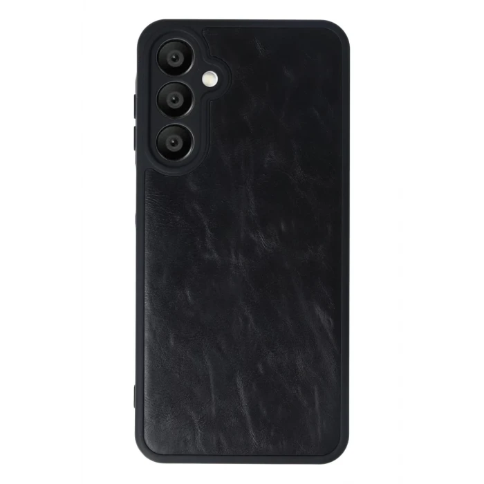 Newface Samsung Galaxy A16 5G Kılıf Aras Deri Kapak - Siyah