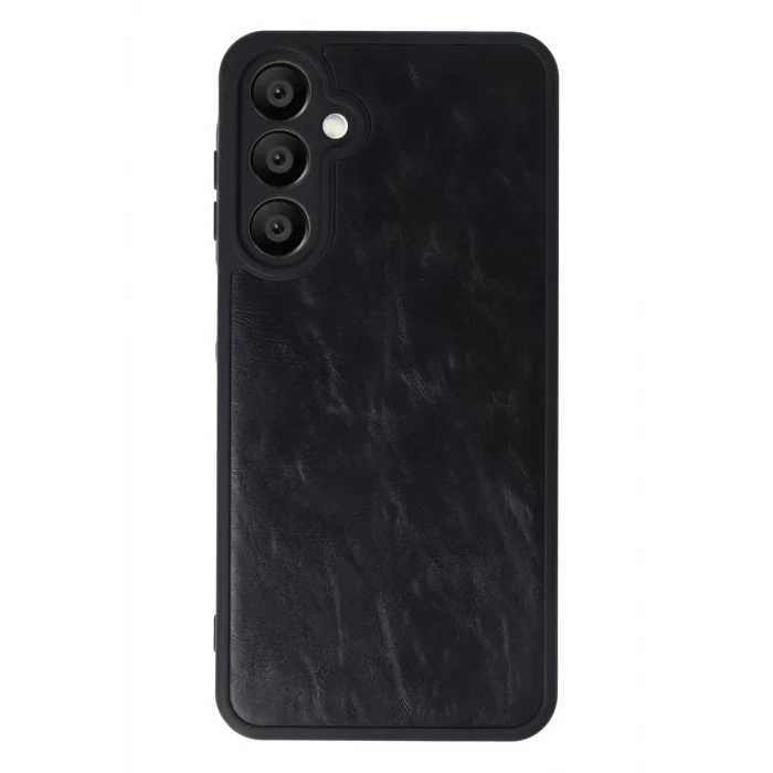 Newface Samsung Galaxy A16 5G Kılıf Aras Deri Kapak - Siyah
