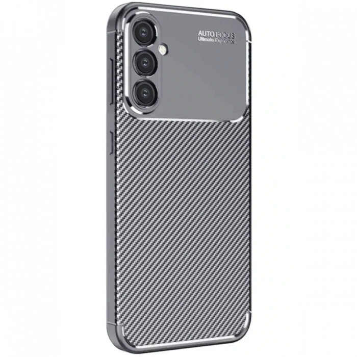 Newface Samsung Galaxy A16 5G Kılıf Auto Focus Karbon Kapak - Gri