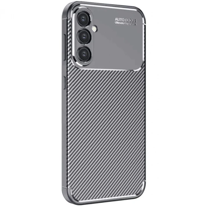 Newface Samsung Galaxy A16 5G Kılıf Auto Focus Karbon Kapak - Gri