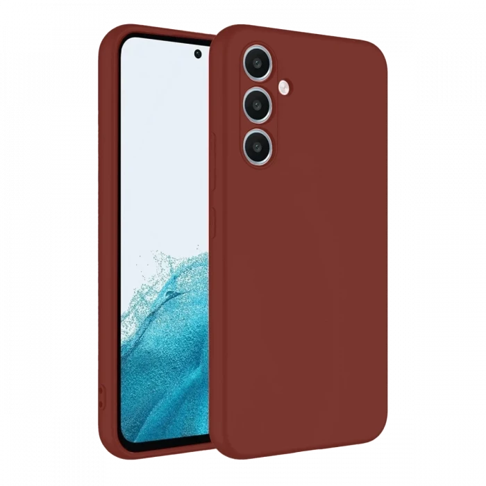 Newface Samsung Galaxy A16 5G Kılıf First Silikon - Bordo