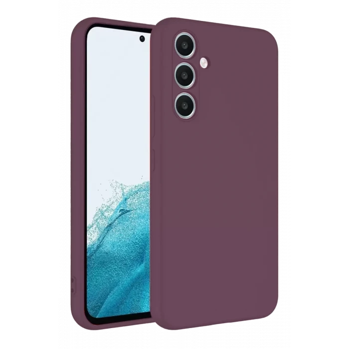 Newface Samsung Galaxy A16 5G Kılıf First Silikon - Mürdüm