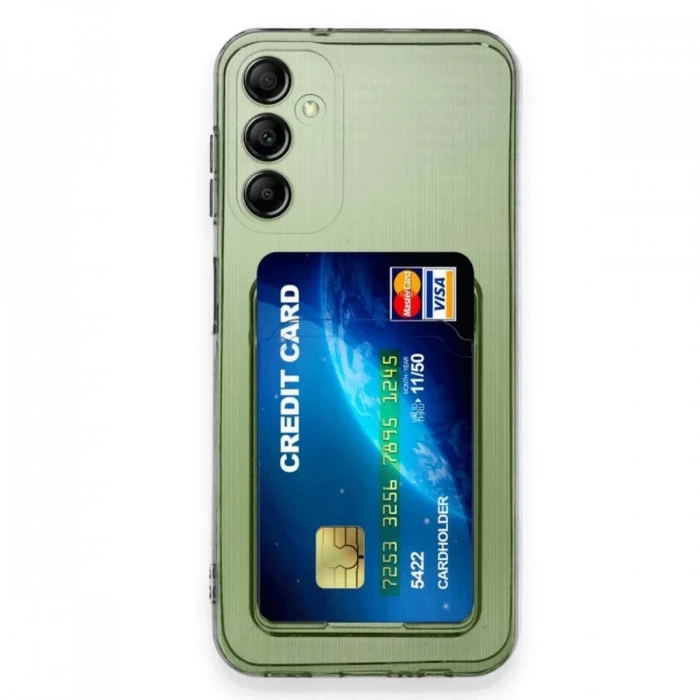 Newface Samsung Galaxy A16 5G Kılıf Kart Şeffaf Silikon - Şeffaf
