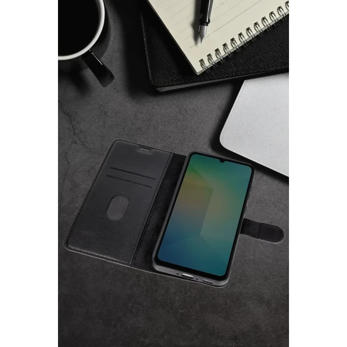Newface Samsung Galaxy A16 5G Kılıf Trend S Plus Kapaklı Kılıf - Siyah