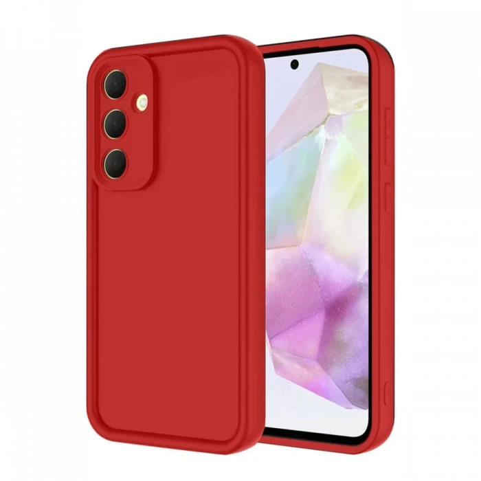 Newface Samsung Galaxy A16 5G Kılıf Viera Silikon - Kırmızı