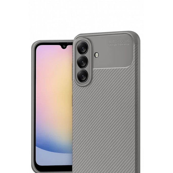 Newface Samsung Galaxy A17 5G Auto Focus Karbon Kapak - Gri