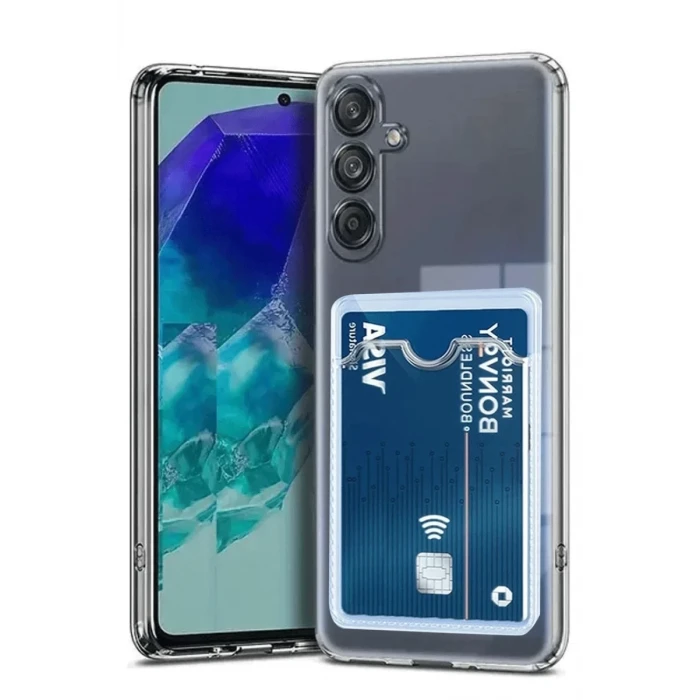 Newface Samsung Galaxy A17 5G Kart Şeffaf Silikon - Şeffaf
