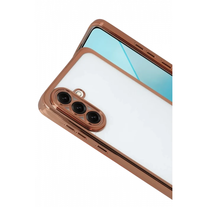 Newface Samsung Galaxy A17 5G Razer Lensli Silikon - Çöl Titanyum