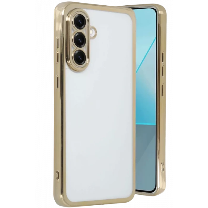 Newface Samsung Galaxy A17 5G Razer Lensli Silikon - Gold