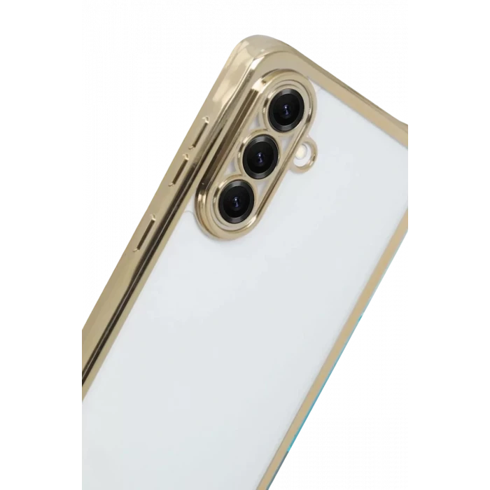 Newface Samsung Galaxy A17 5G Razer Lensli Silikon - Gold