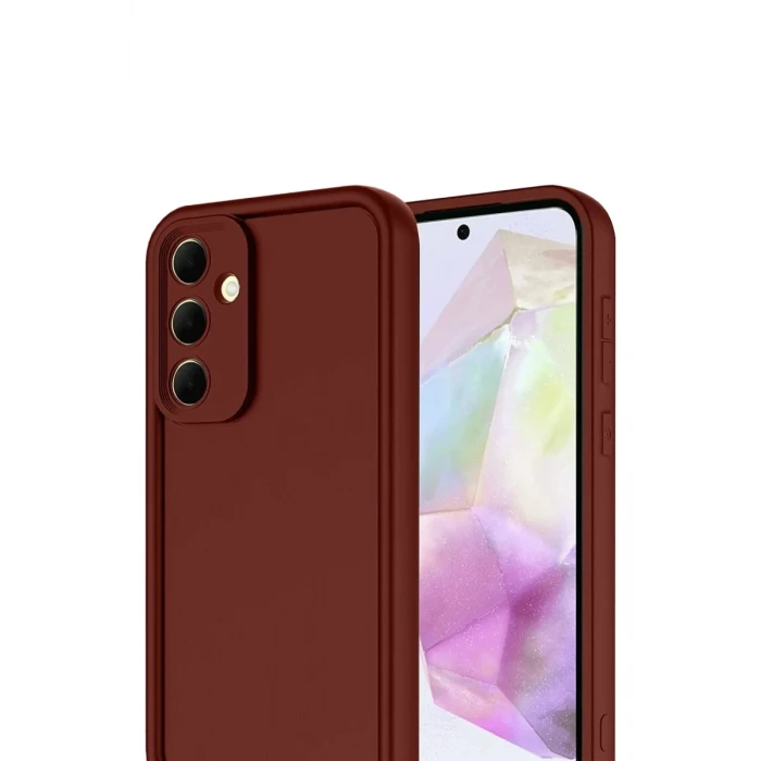 Newface Samsung Galaxy A17 5G Viera Silikon - Bordo
