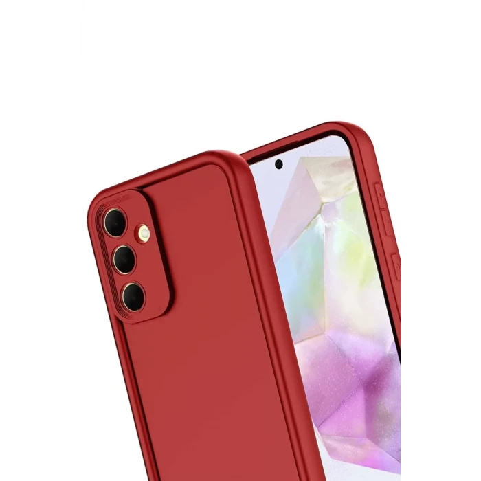 Newface Samsung Galaxy A17 5G Viera Silikon - Kırmızı