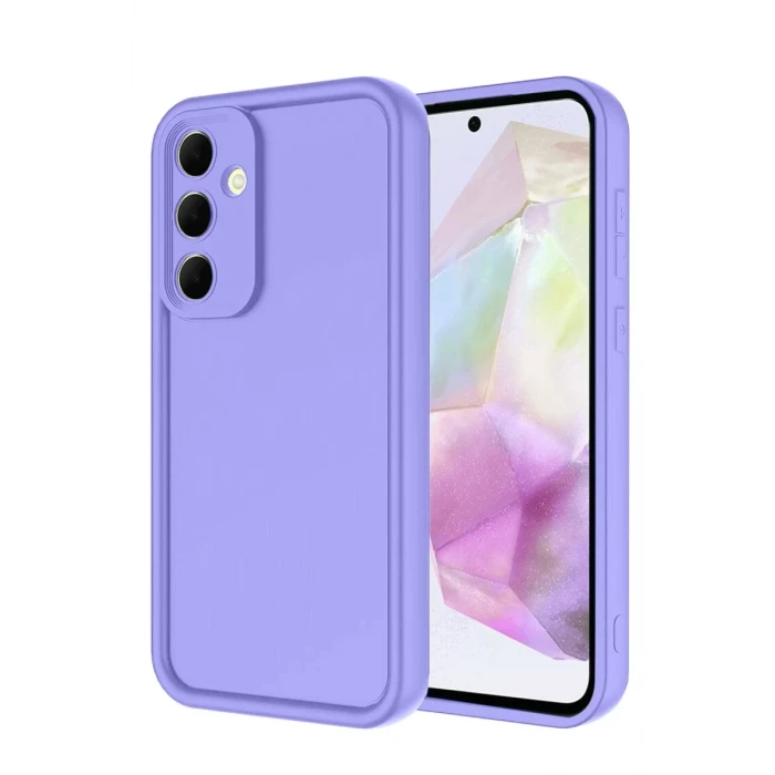 Newface Samsung Galaxy A17 5G Viera Silikon - Lila