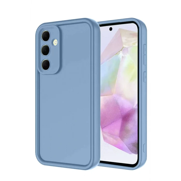 Newface Samsung Galaxy A17 5G Viera Silikon - Mavi